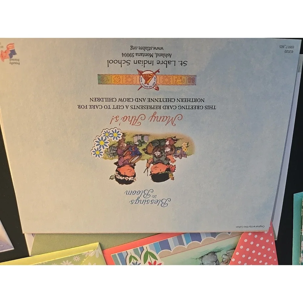 St. Labre‎ Indian School Assorted Lot of 21 Greeting Cards Matching Envelopes